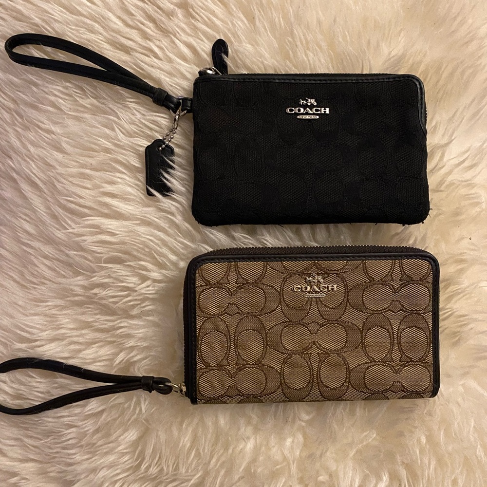 Coach Black Wristlet
